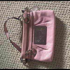 Coach Pink Leather wristlet